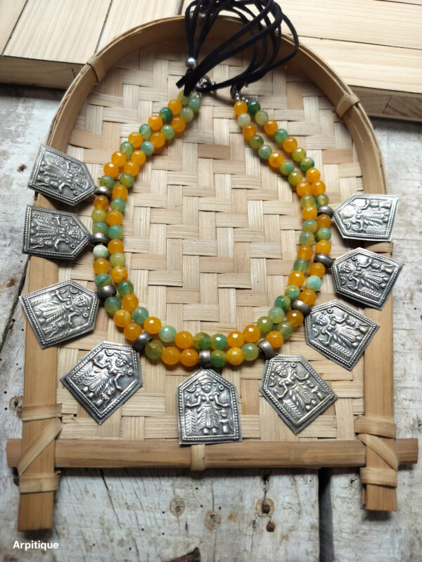 Silver replica neckpiece
