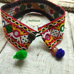 Boho fabric neckpiece