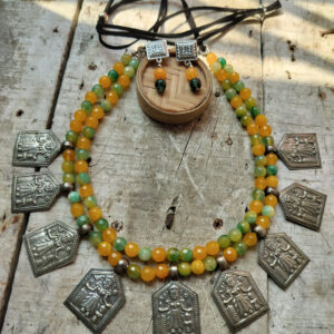 Silver replica neckpiece