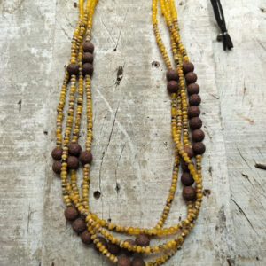 Multi layered stone neckpiece