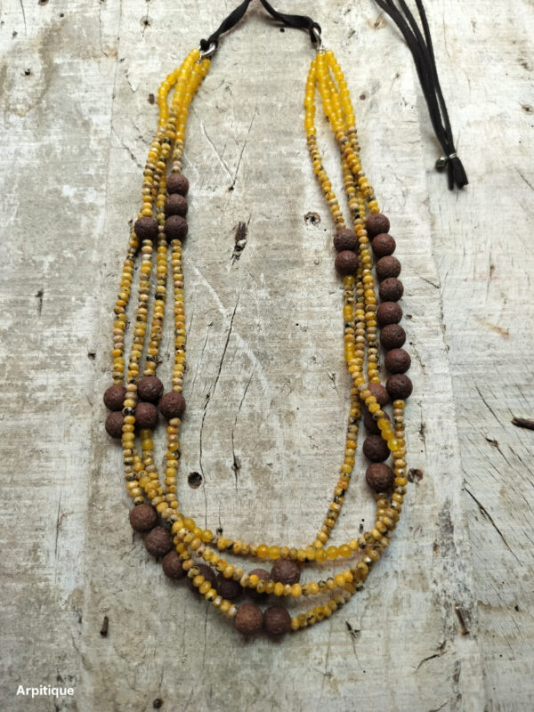 Multi layered stone neckpiece - Image 2