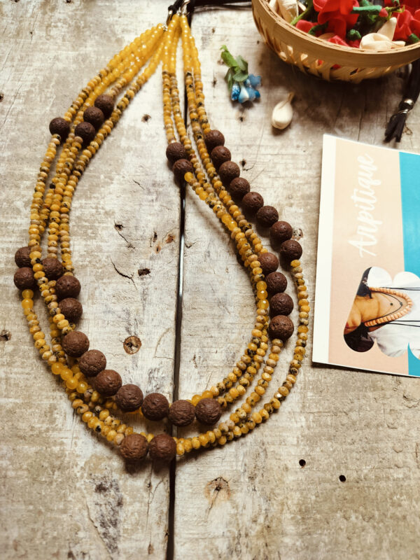 Multi layered stone neckpiece - Image 3