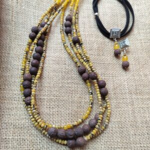 Multi layered stone neckpiece
