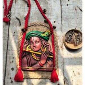 Clay pendant necklace